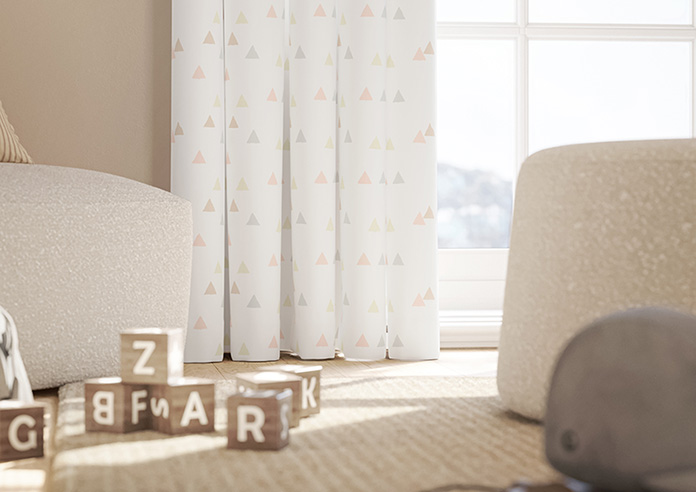 Faceted, Marshmallow - Made to Measure Curtains - Image 5